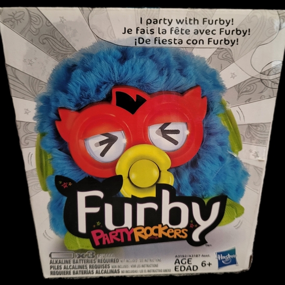 Furby Party Rockers Twittby Electronic Interactive Plush 2012 Hasbro in Box - Picture 1 of 10